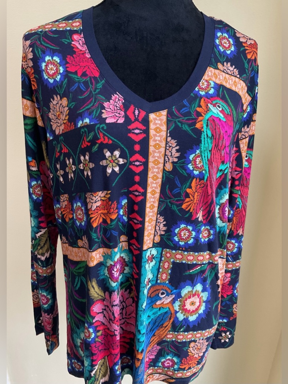 NWT Johnny Was V Neck Top